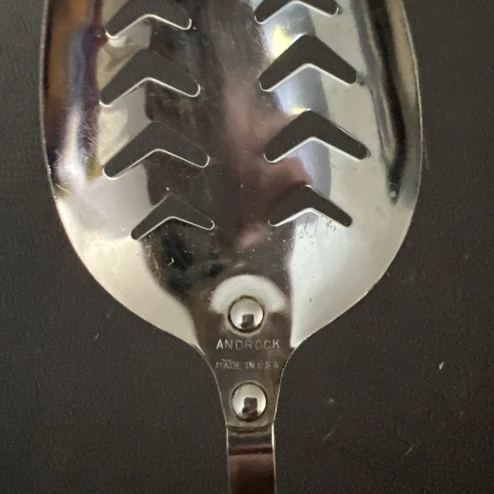 Vtg Androck Slotted Cooking‎ Serving Spoon Kitchen Utensil USA